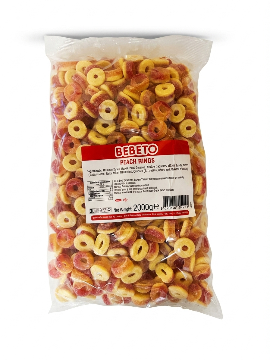 Bebeto Peach Rings 2kg