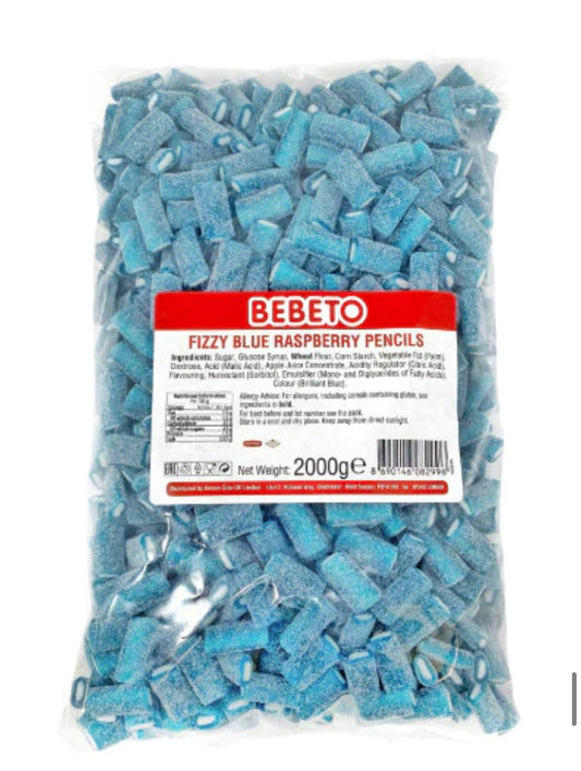 Bebeto Blue Raspberry Bites approx 1000 pieces 2kg