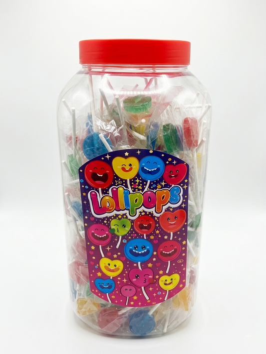Lollipop Fizzy Fruit Jar 200 Units