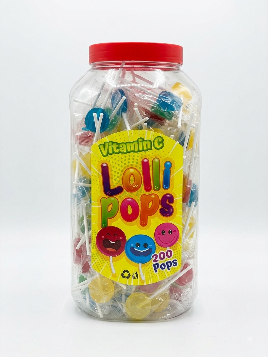 Lollipop Vita C Jar 200 Units