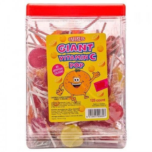 Caffreys Giant Vitamin C Lolly 125*10c