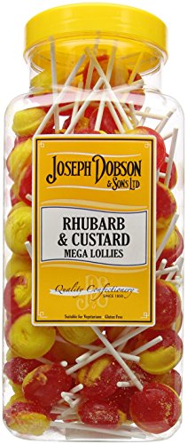Dobsons Rhubarb & Custard Mega Lollipops